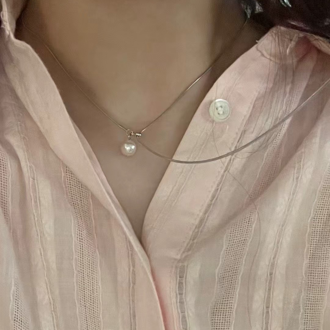 漂亮感珍珠長項鍊