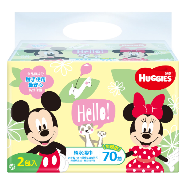 【好奇】純水嬰兒濕巾迪士尼厚型70抽*2*9