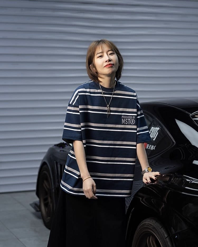 #預購 MASSULTI 25SS 定織 寬鬆 長絨棉 日系 刺繡LOGO 橫條紋短踢 三色