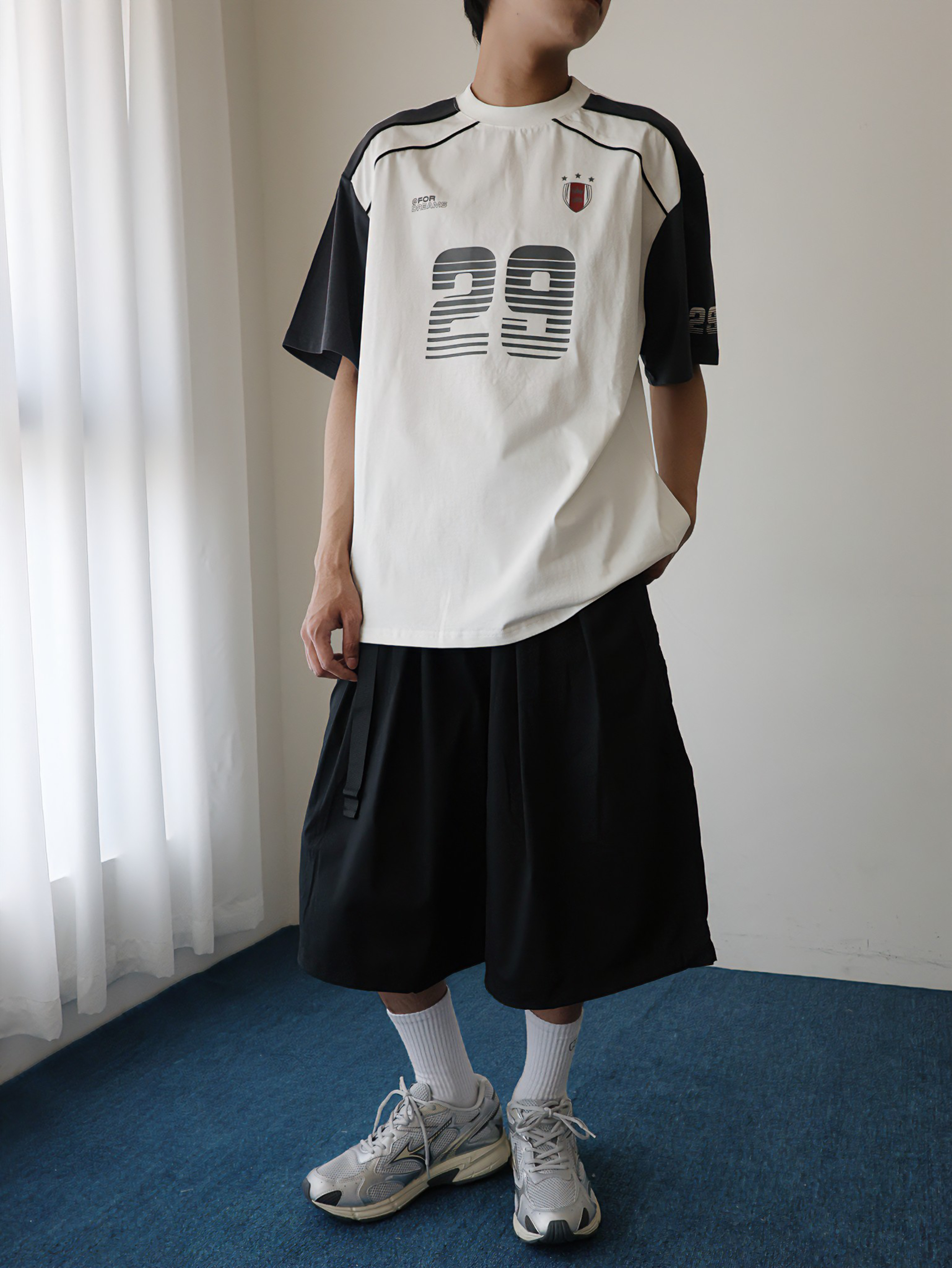 （現貨）P001 日系 卡扣腰帶 可縮口 膝下短褲