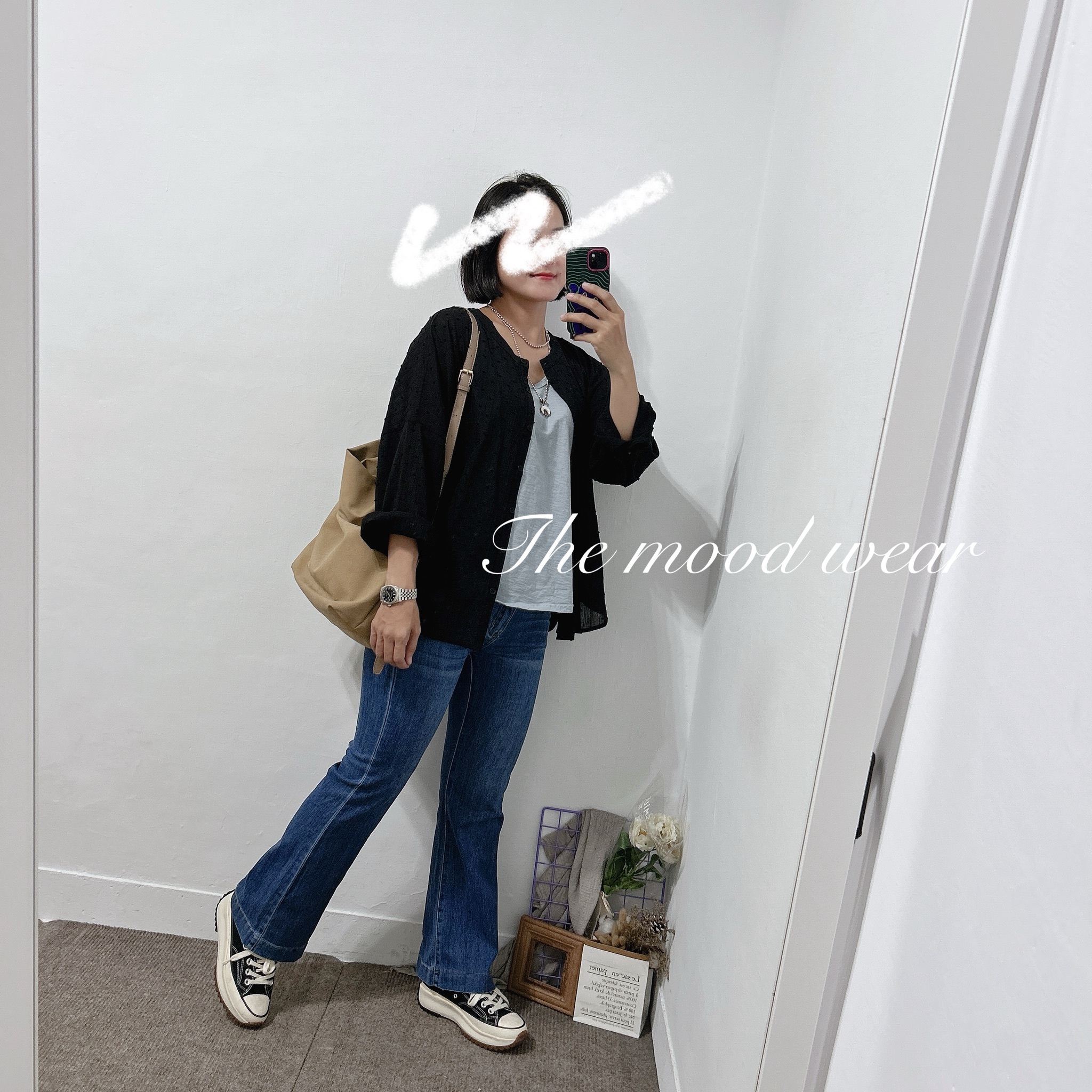 百搭休閒寬鬆竹節綿背心棉質背心 穿搭小物