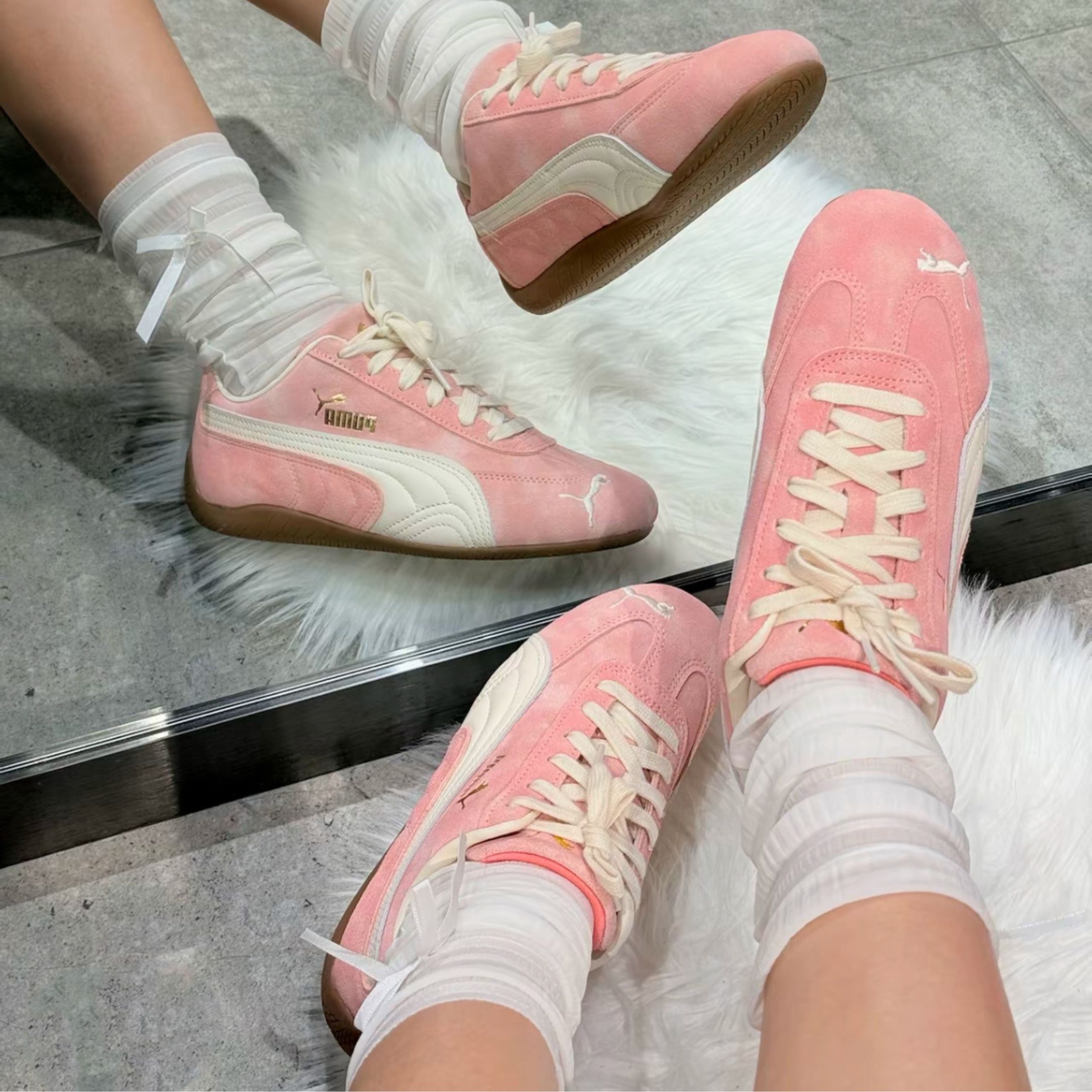 NICEDAY 代購 PUMA Speed Cat Faded 水洗 粉色 粉 粉白 水洗粉 賽車鞋 403688-04