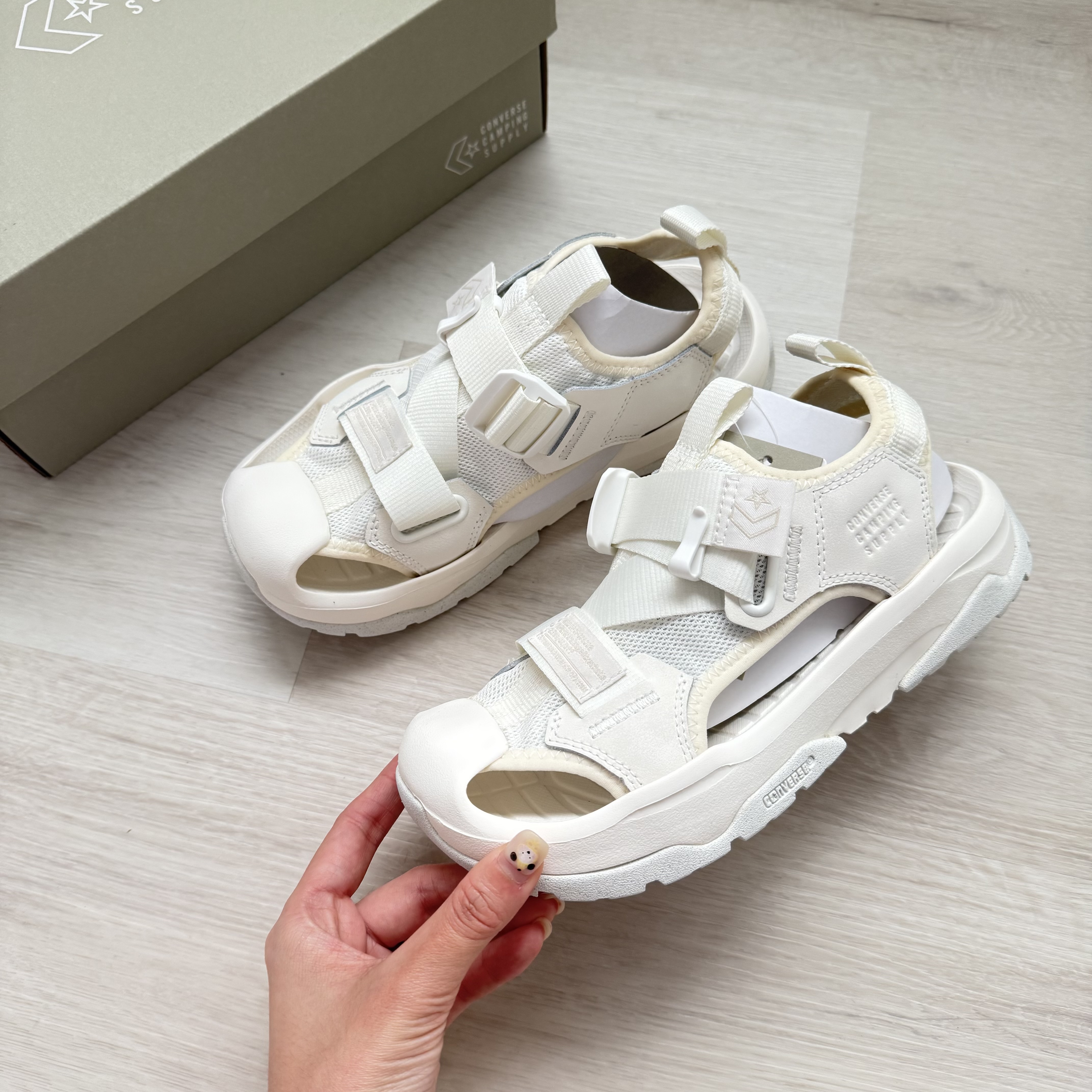 現貨特價出清┃日本限定 CONVERSE CAMPING SUPPLY MSD CP 白色 機能涼鞋