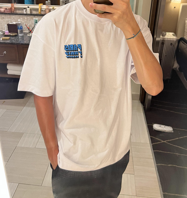 20011 PARIS立體堆疊短袖