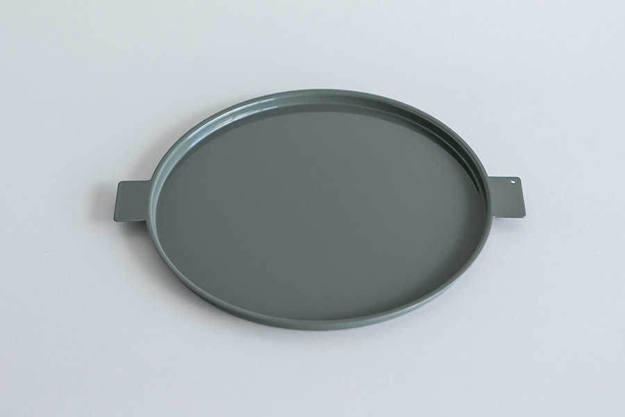 yumiko iihoshi porcelain - Colored' aluminum tray彩色鋁製托盤 / 圓形  / 綠 / 225