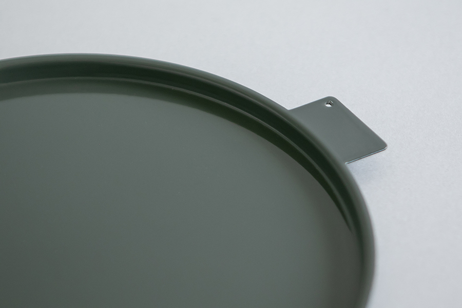 yumiko iihoshi porcelain - Colored' aluminum tray彩色鋁製托盤 / 圓形  / 綠 / 225