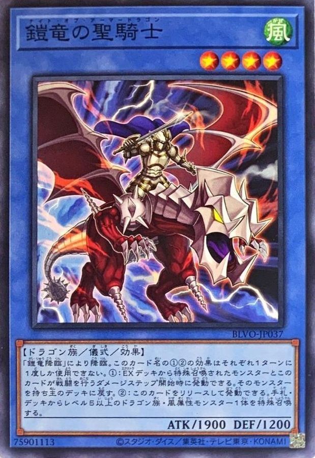 BLVO-JP037  鎧竜の聖騎士 (鎧龍的聖騎士)