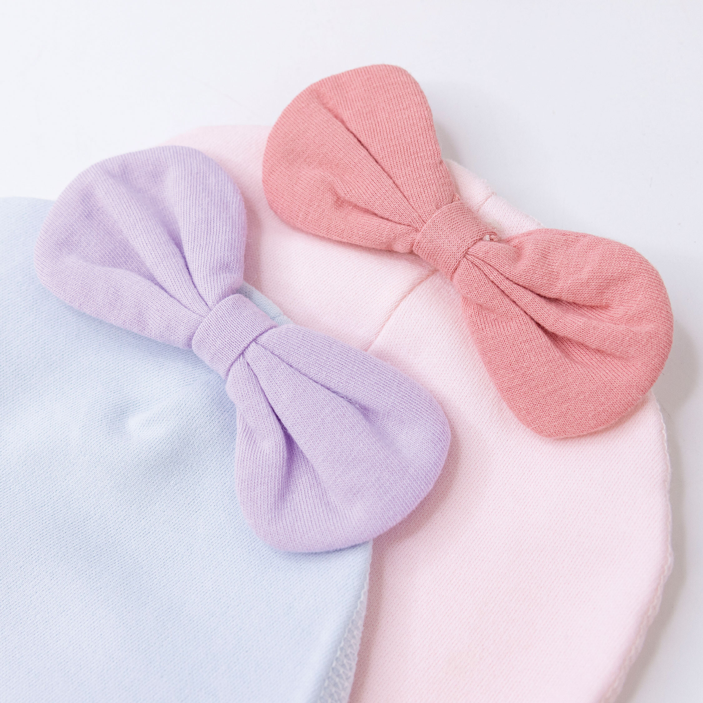 【JA1536】立體蝴蝶結親膚寶寶帽＊二色