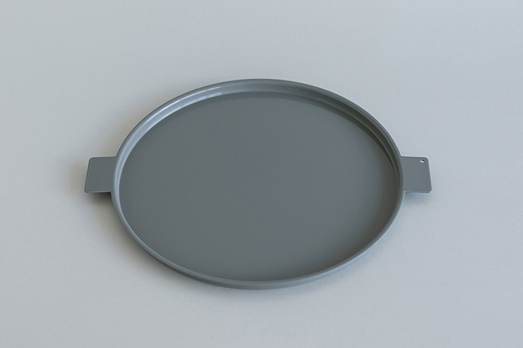 yumiko iihoshi porcelain - Colored' aluminum tray彩色鋁製托盤 / 圓形  / 灰 / 225