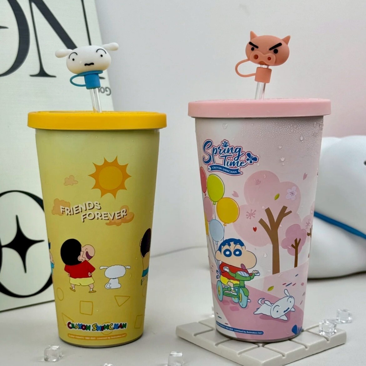 <正版授權>蠟筆小新 遇冷變色杯 冷水杯 吸管杯 500ml/700ml 共4款