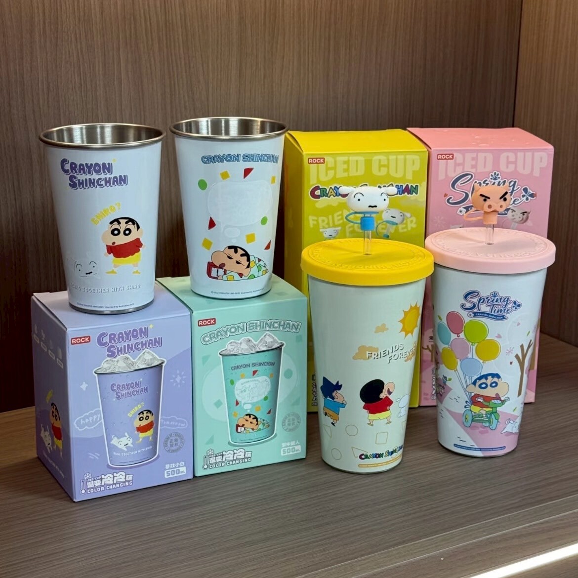 <正版授權>蠟筆小新 遇冷變色杯 冷水杯 吸管杯 500ml/700ml 共4款