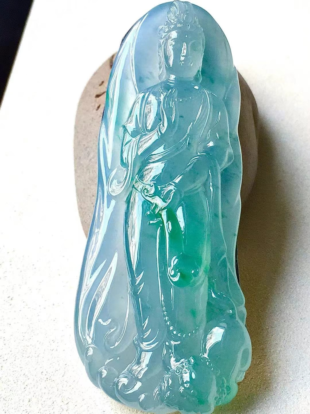 76335 翡翠觀音牌