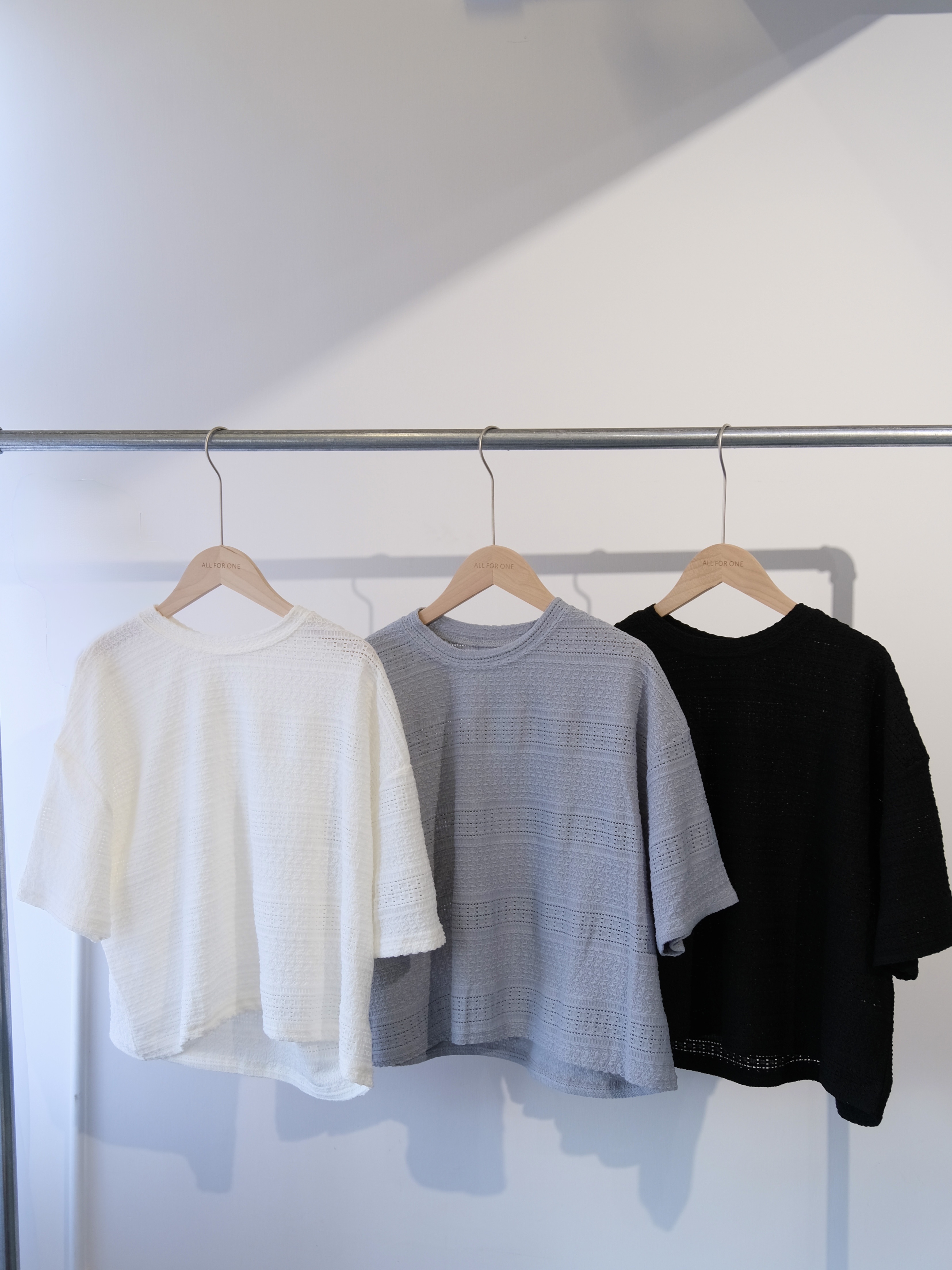 鬆身暗紋BASIC TOP