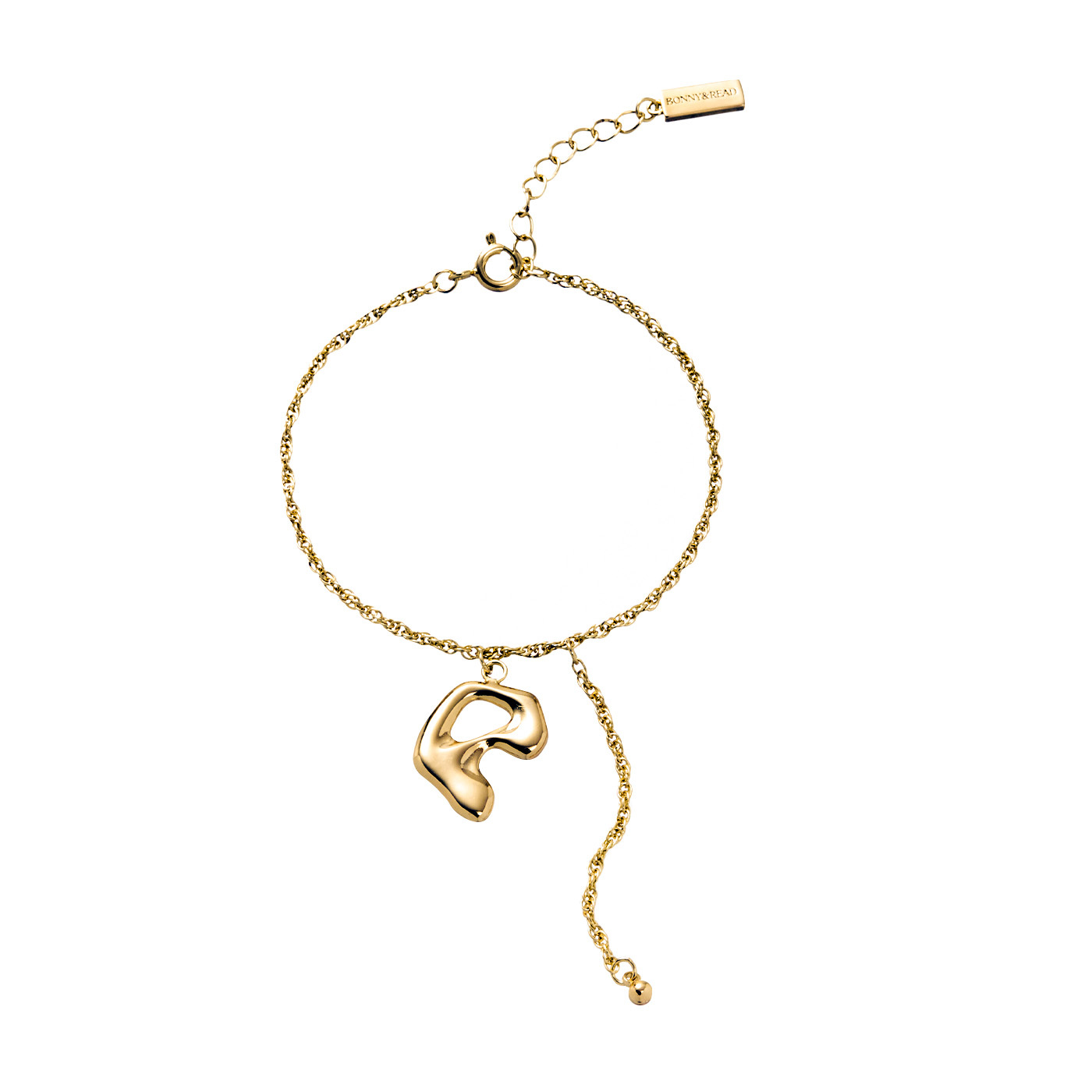 平價飾品,B&R設計款,銅鍍14K金,手鍊