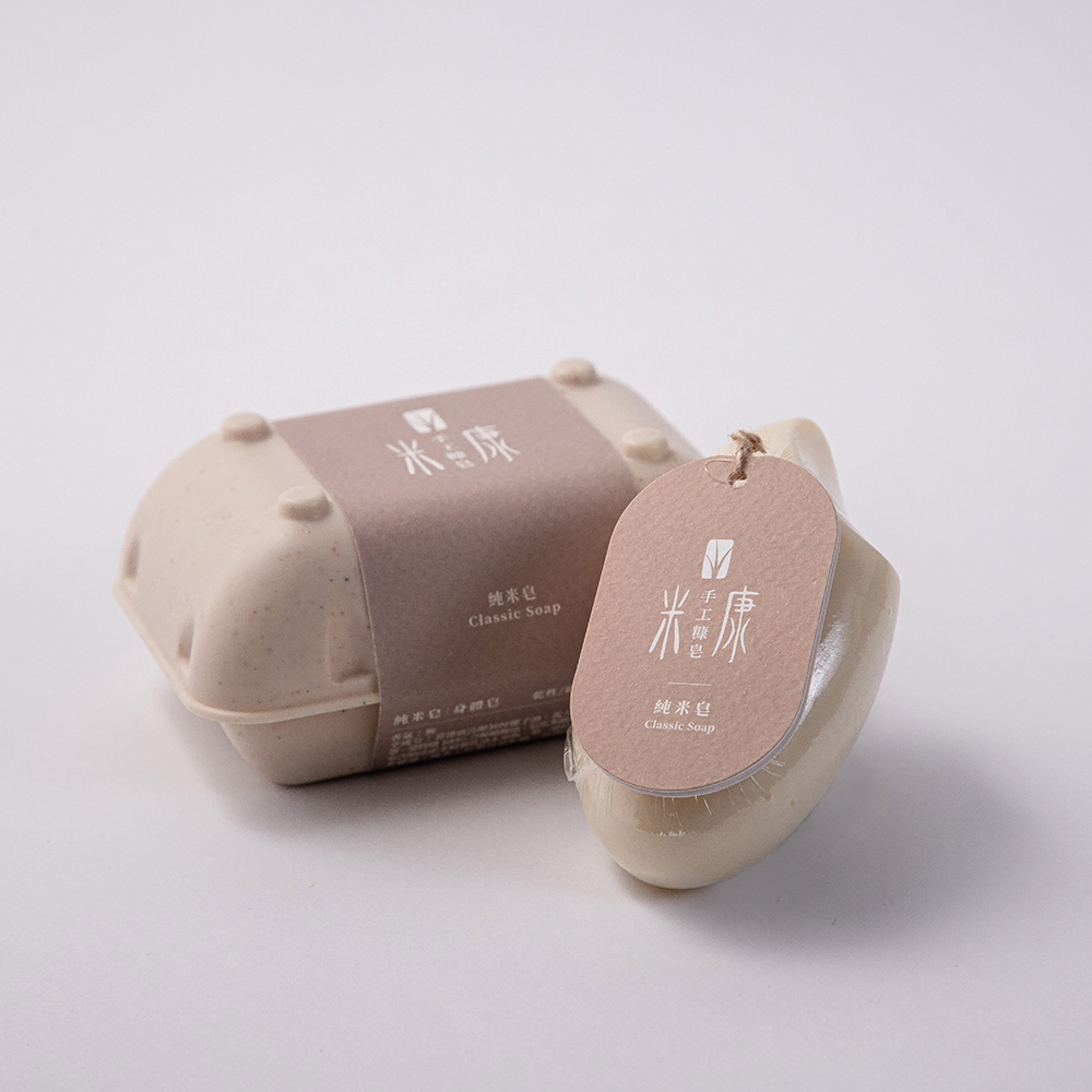 【手工糠皂】純米皂-玉米澱粉盒裝