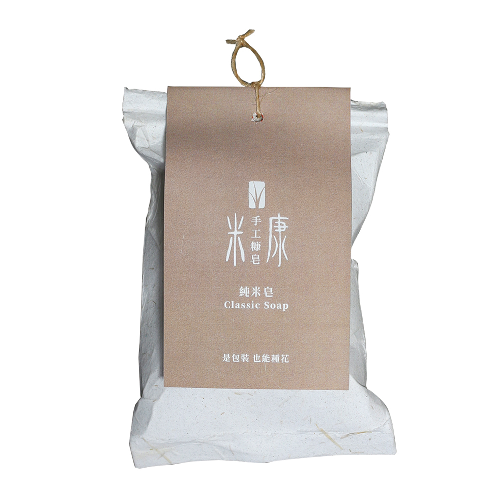 【手工糠皂】純米皂-種子紙包裝