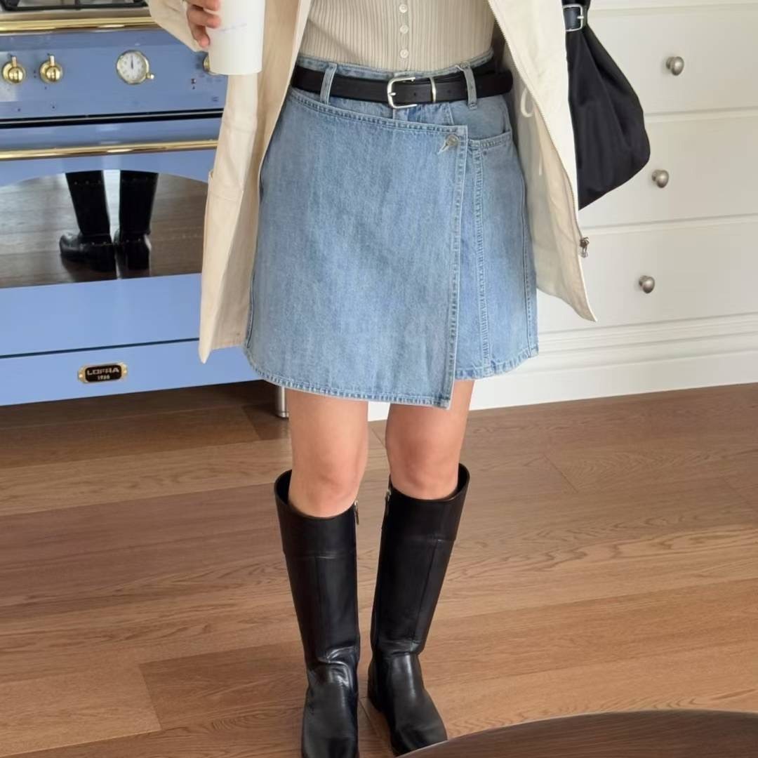 (特價款) 設計款牛仔短裙