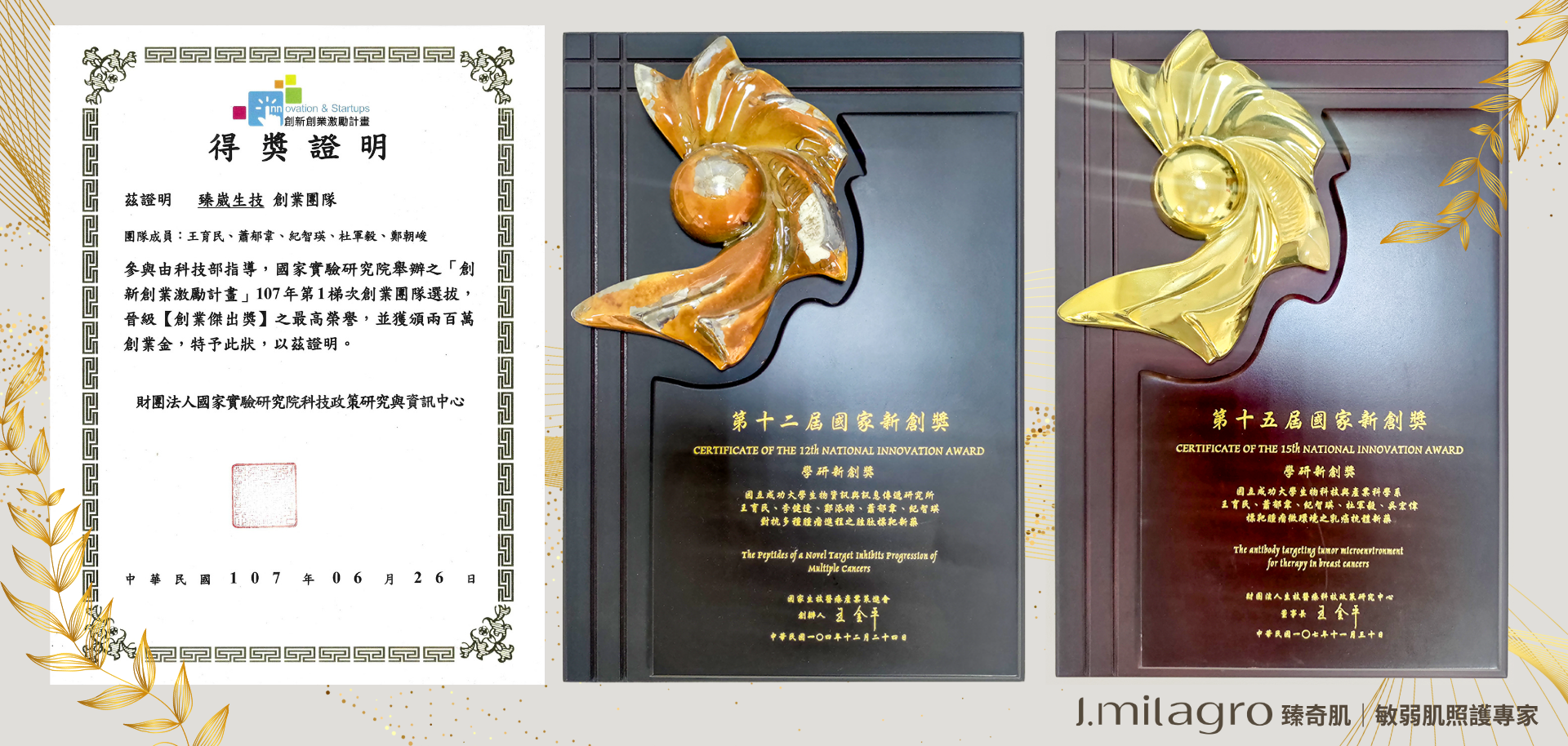 J.Milagro臻奇肌,臻奇肌,胜肽,美白,淨白,抗氧化,保濕,修護,亮白,抗發炎,抗痘,修復肌膚, 抗過敏,鎖水,保養,抗老,修護,抗氧化,抗發炎,過敏,緊緻,拉提,玻尿酸,精華液,化妝品,超效保濕修護精華,精華液推薦,化妝水,美容,保養品,醫美,醫學,生物科技,生技,容貌焦慮,學研,國立成功大學,成大,保養品推薦