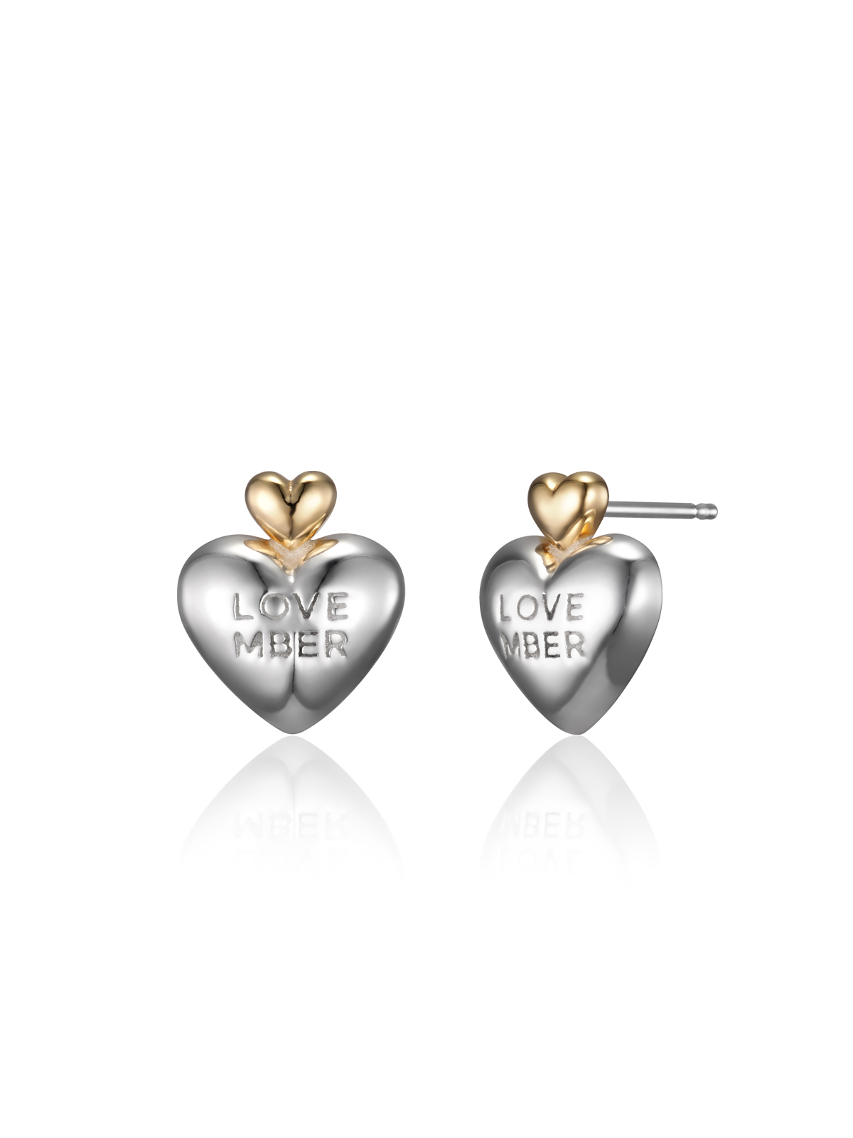 【LOVEMBER】Double Heart Studs