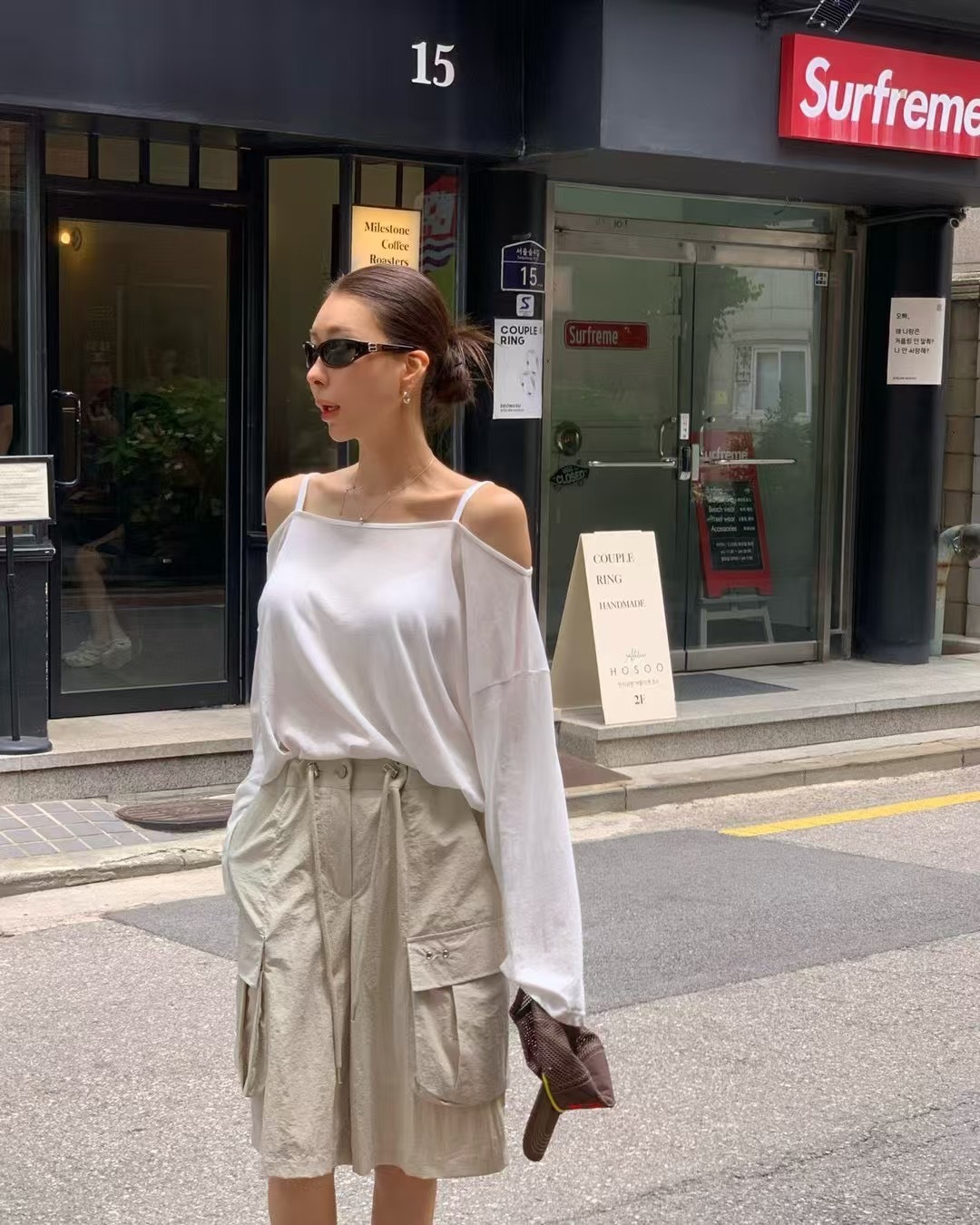 五分口袋工作休閒褲