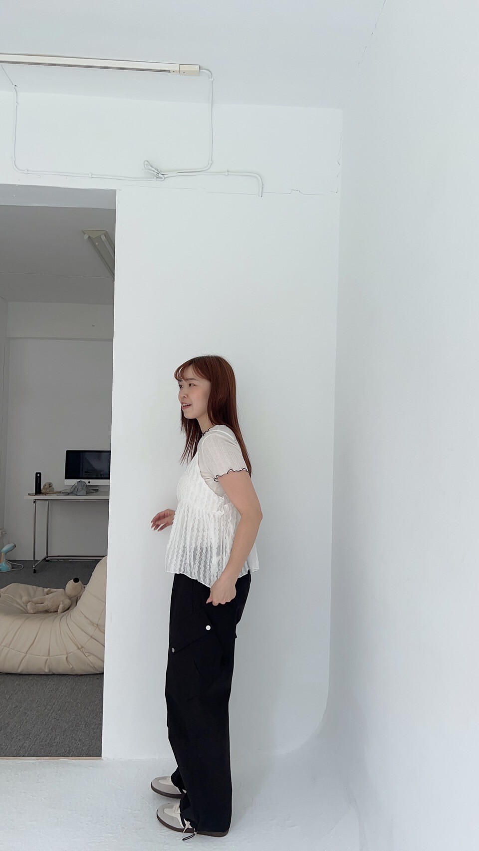 務必入手 顯瘦直筒工裝褲A709