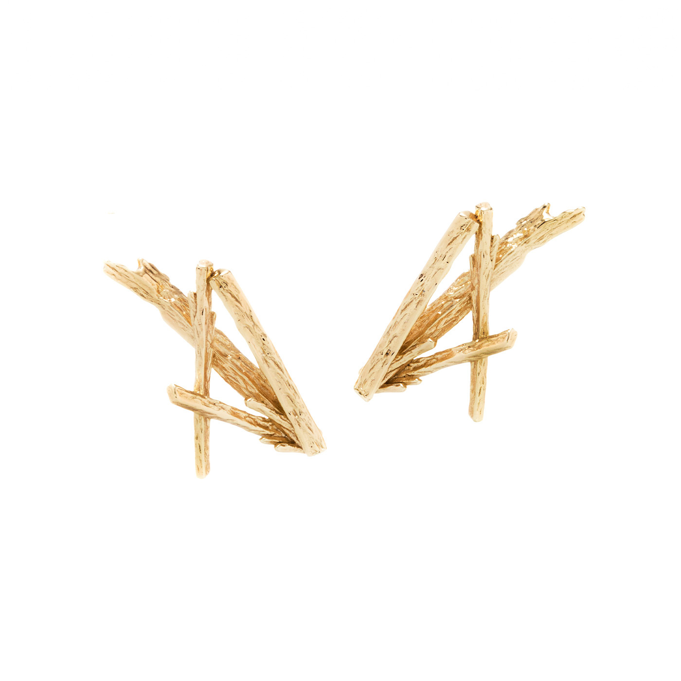 平價飾品,B&R設計款,銅鍍14K金,耳環