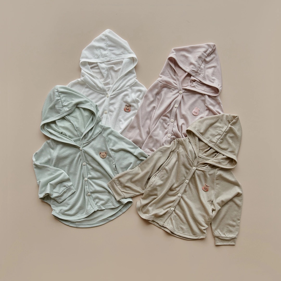 25S/S DTD溫柔色系輕薄連帽開襟衫