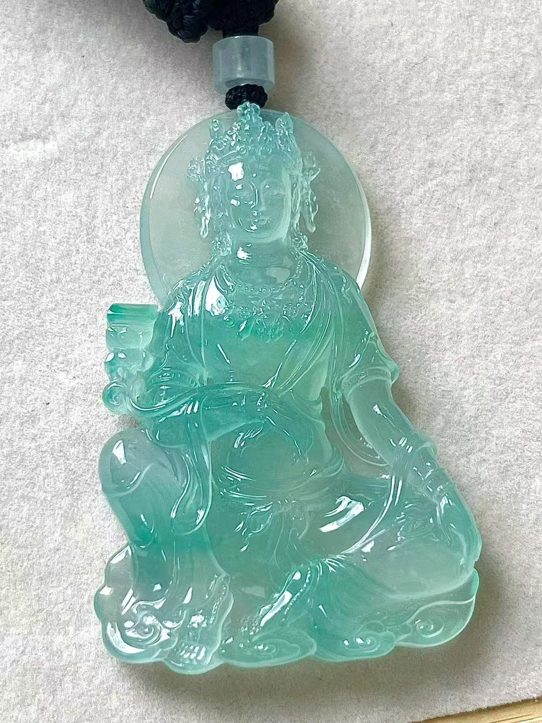 翡翠觀音,天然翡翠A玉, 緬甸玉, Jade, Jadeite