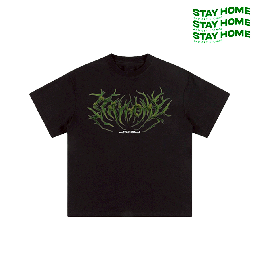 🇹🇼 StayHome - Cannabis Thorn Logo Tshirt 麻葉刺棘短袖