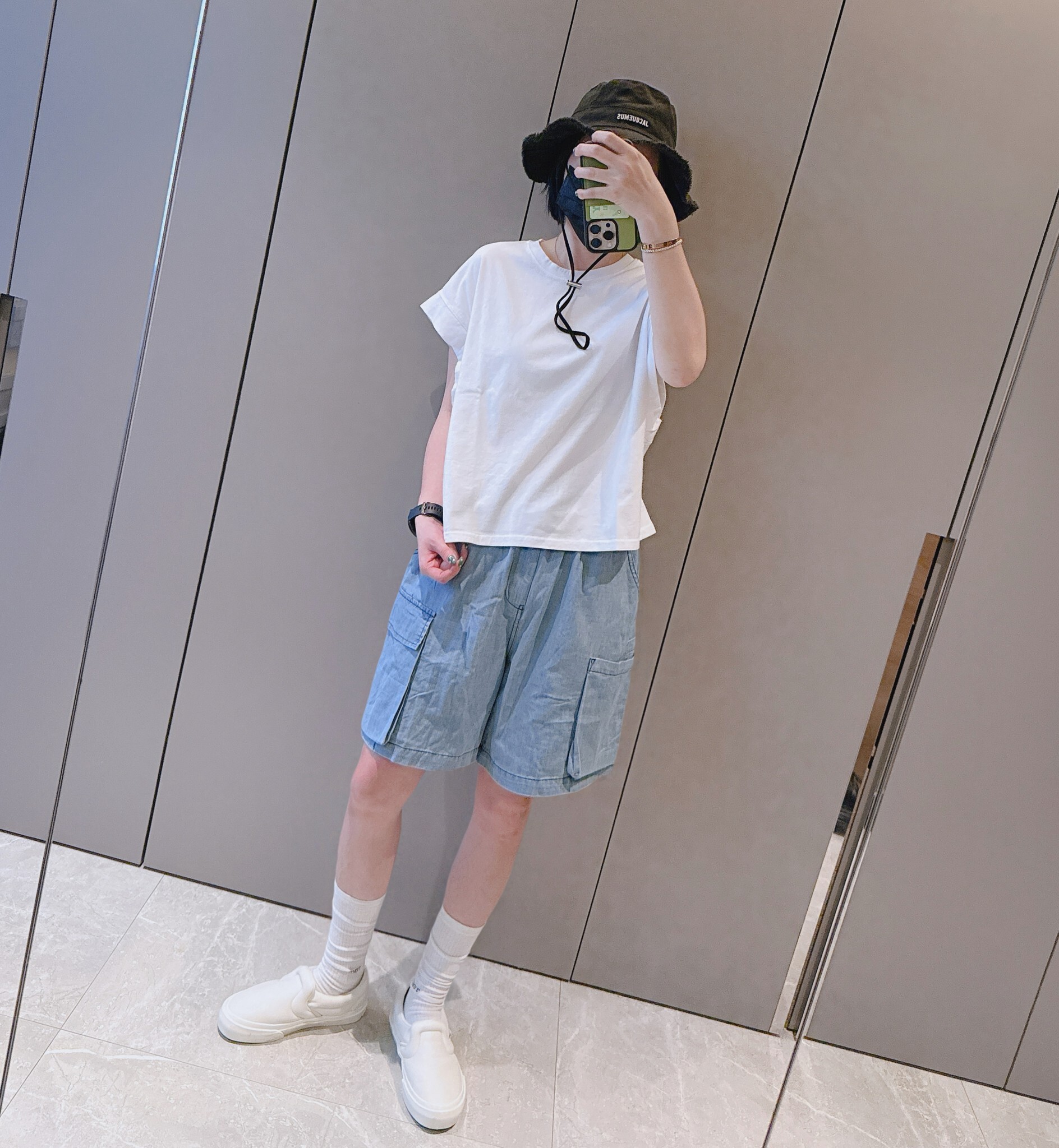 春夏新款/薄牛仔寬鬆五分褲 MANIFEST正韓🇰🇷