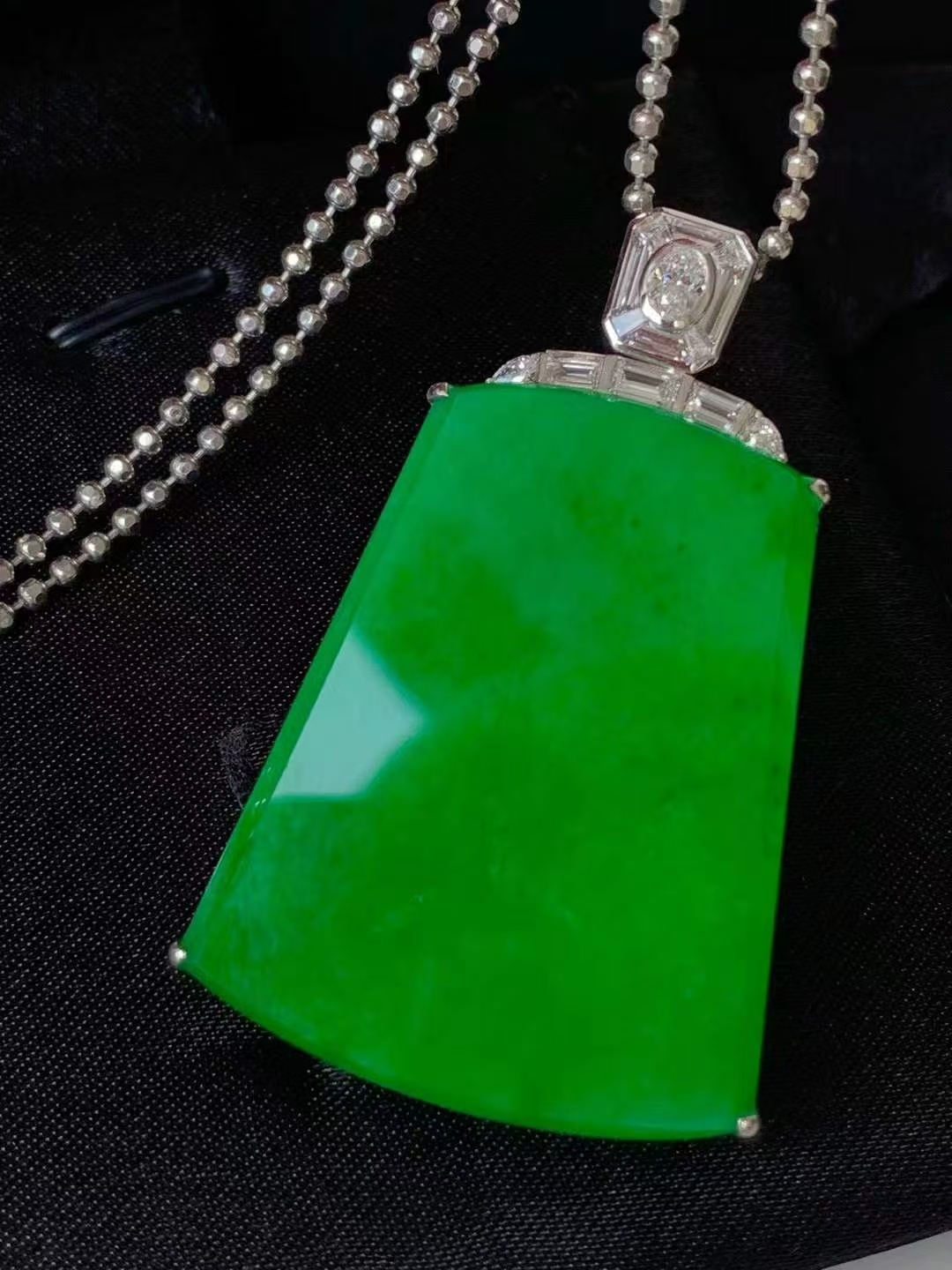 翡翠無事牌吊墜,天然翡翠A玉, 緬甸玉, Jade, Jadeite