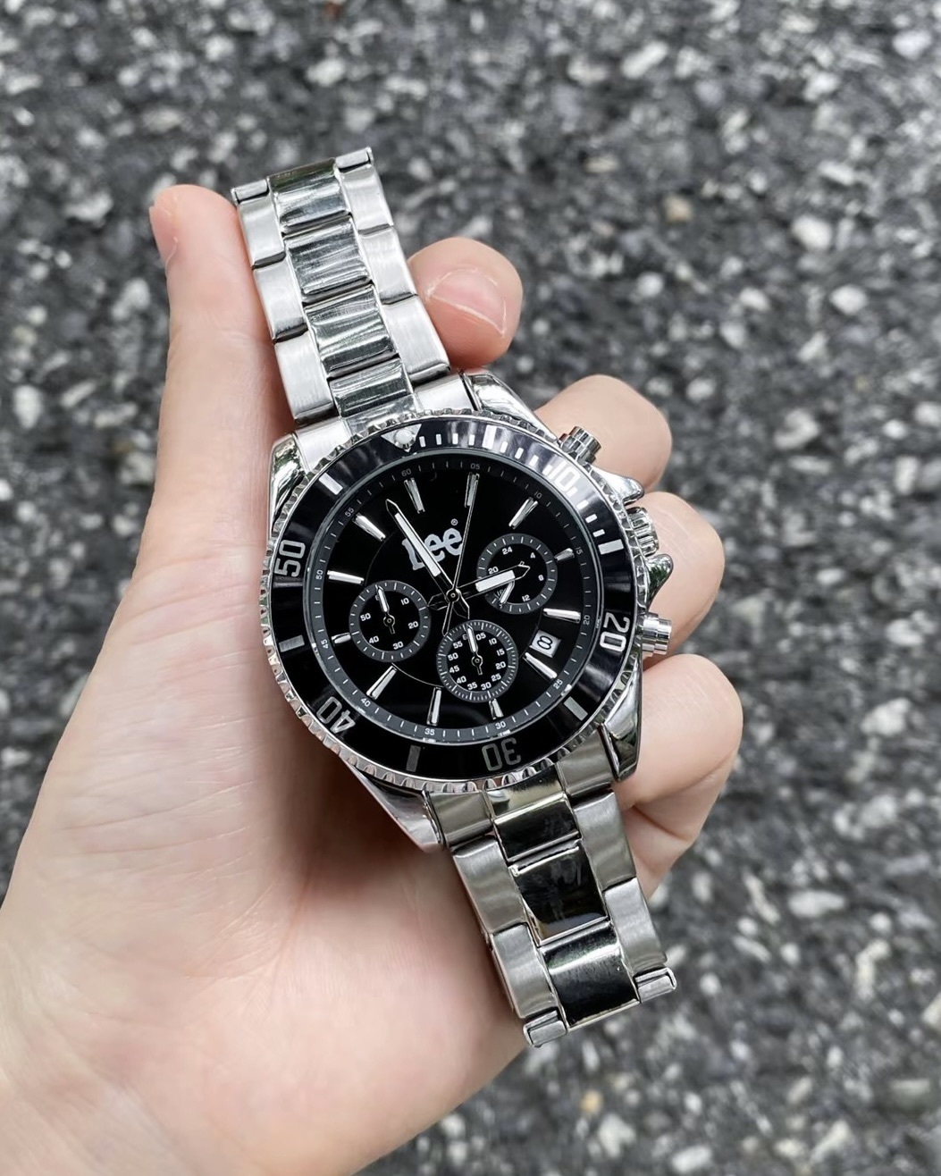 #預購 LEE 防水 石英機芯 三眼六針 手錶 M494