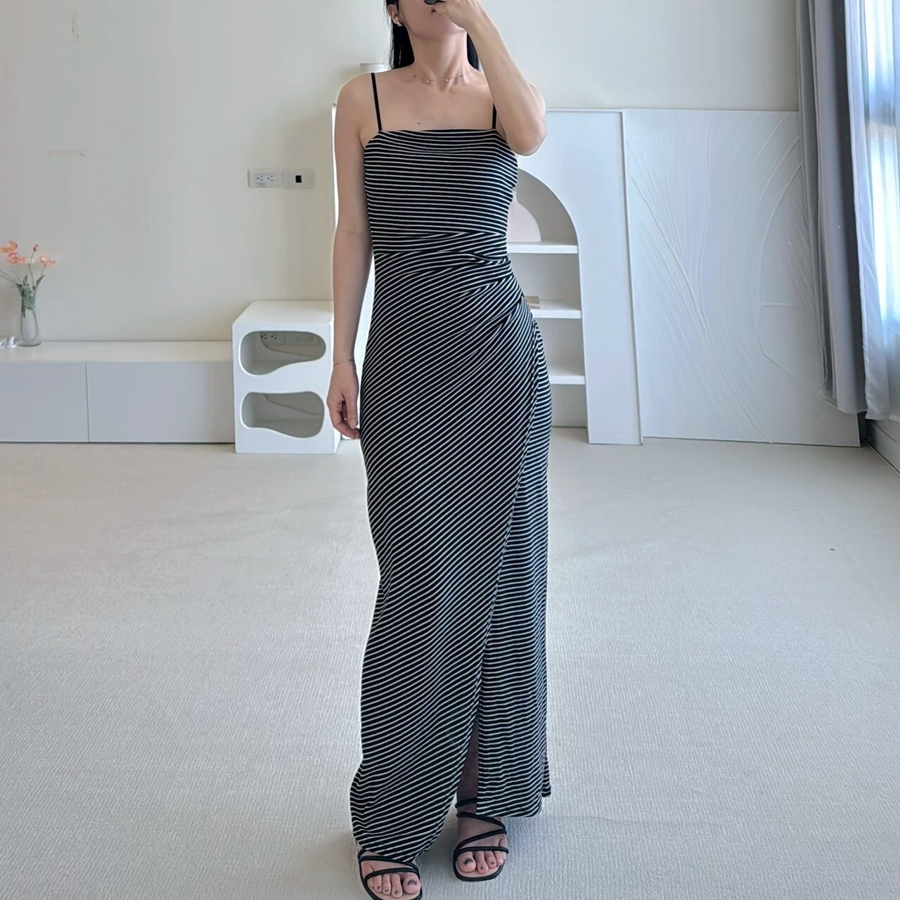 大展鴻圖2.0版開衩bra長洋裝（現貨）