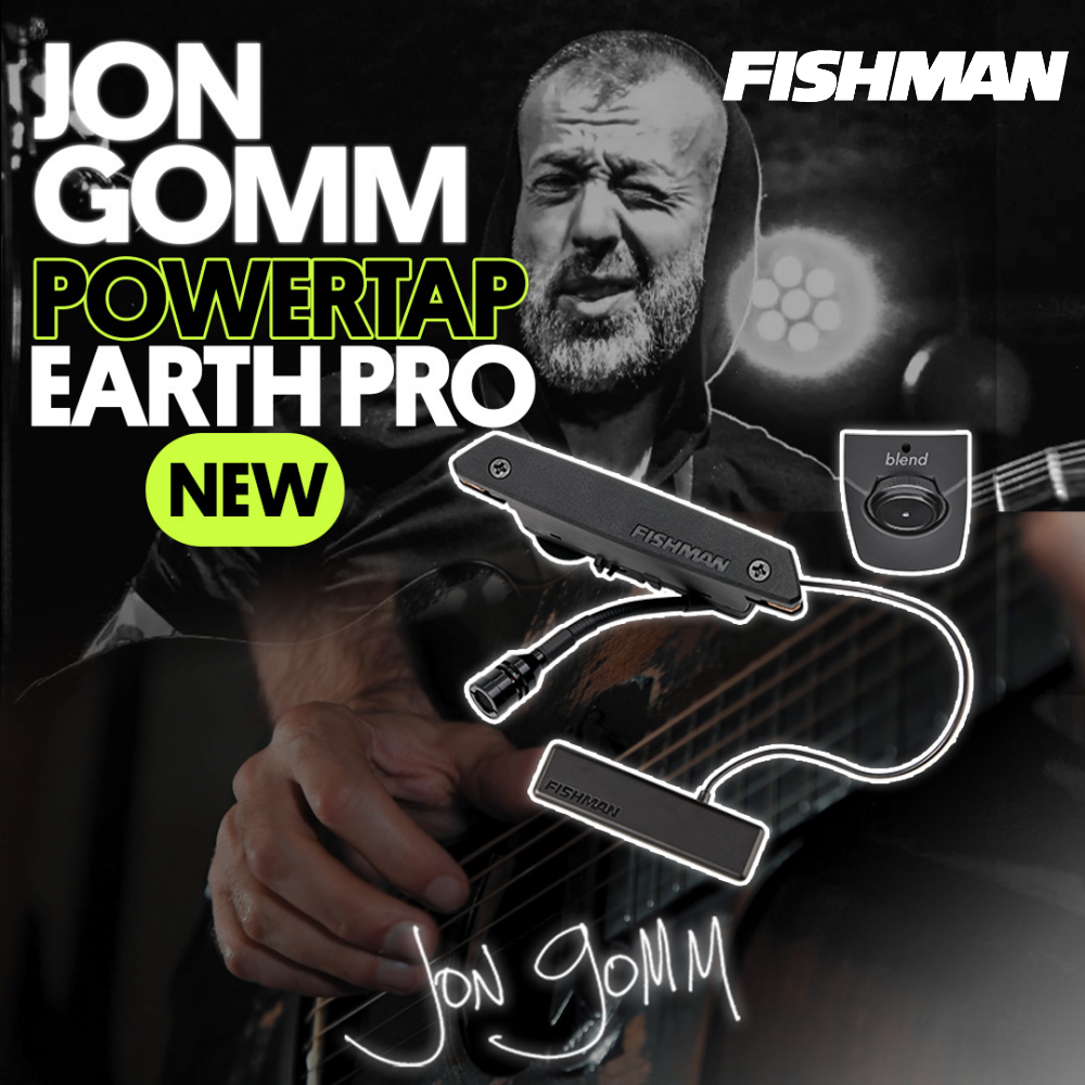 Fishman -  Jon Gomm PowerTap Earth Pro 三系統拾音器 響孔 麥克風 貼片 pickup