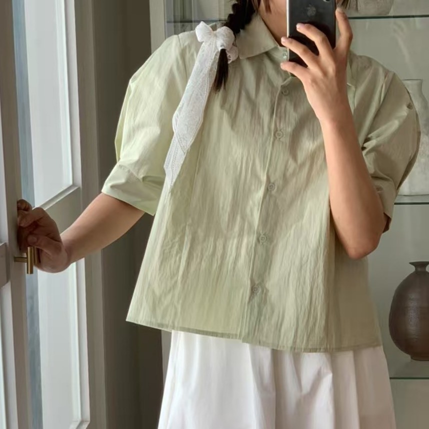 (特價款) 設計師款 酪梨牛奶 襯衫