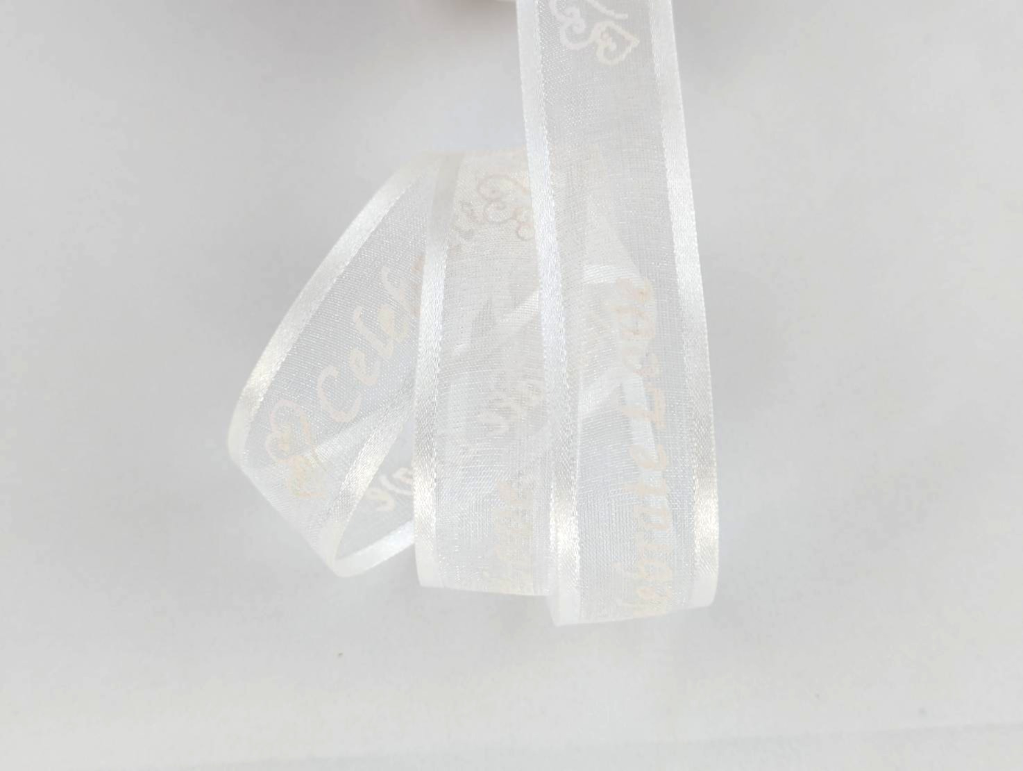 慶祝愛/緞邊網紗/2款寬度