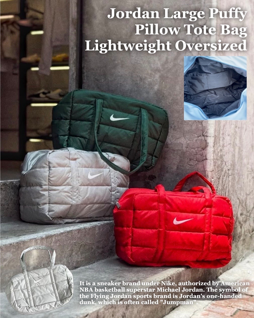 #現貨+預購 NIKE JORDAN 枕頭雲朵包 天空藍 黑色 紅色 綠色 灰色