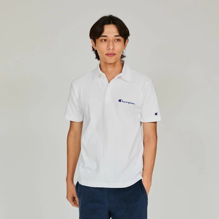 日本 Champion 刺繍 Polo Shirt [C3-X361Z]