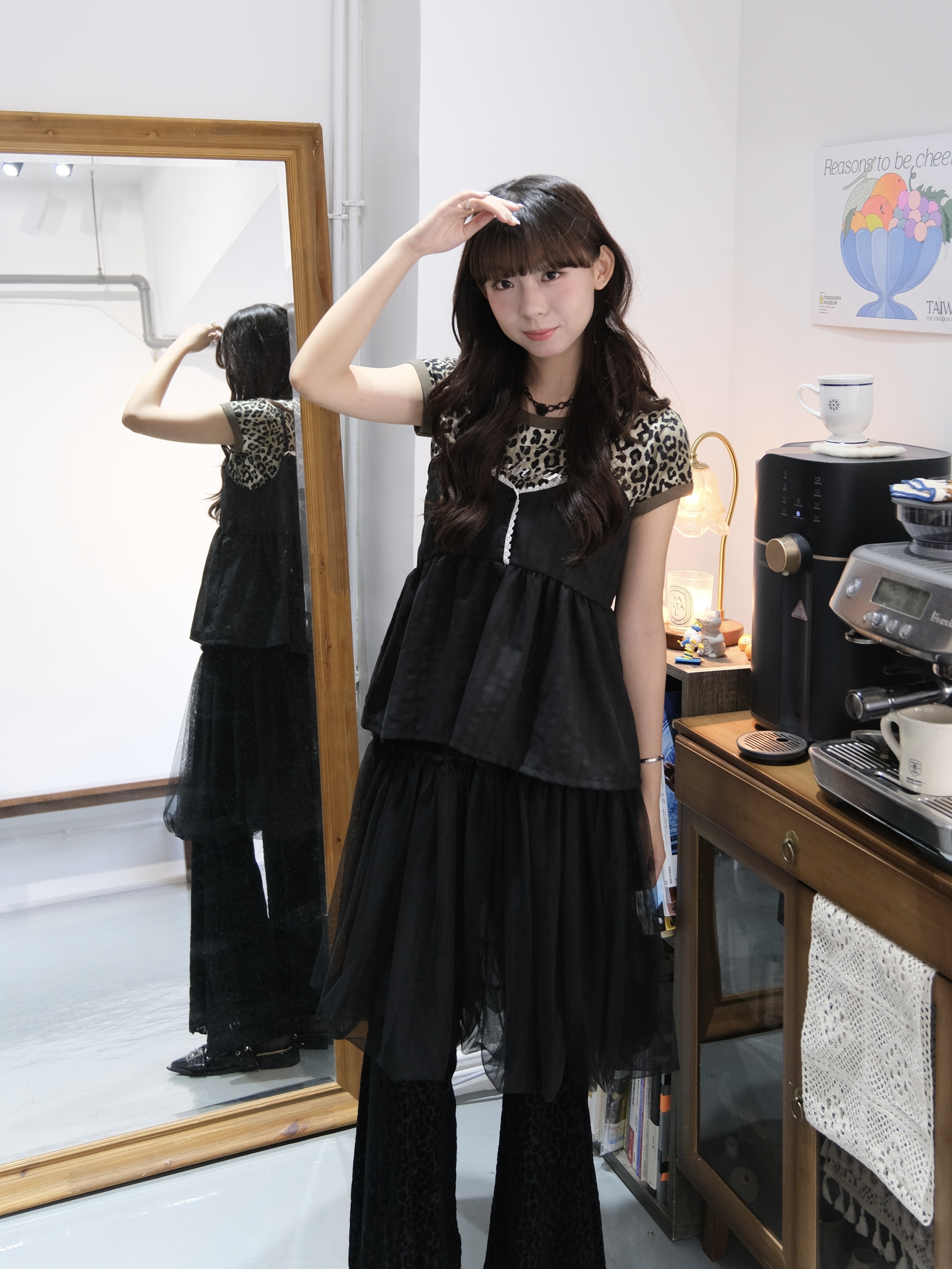 Lace圍邊傘尾外撘