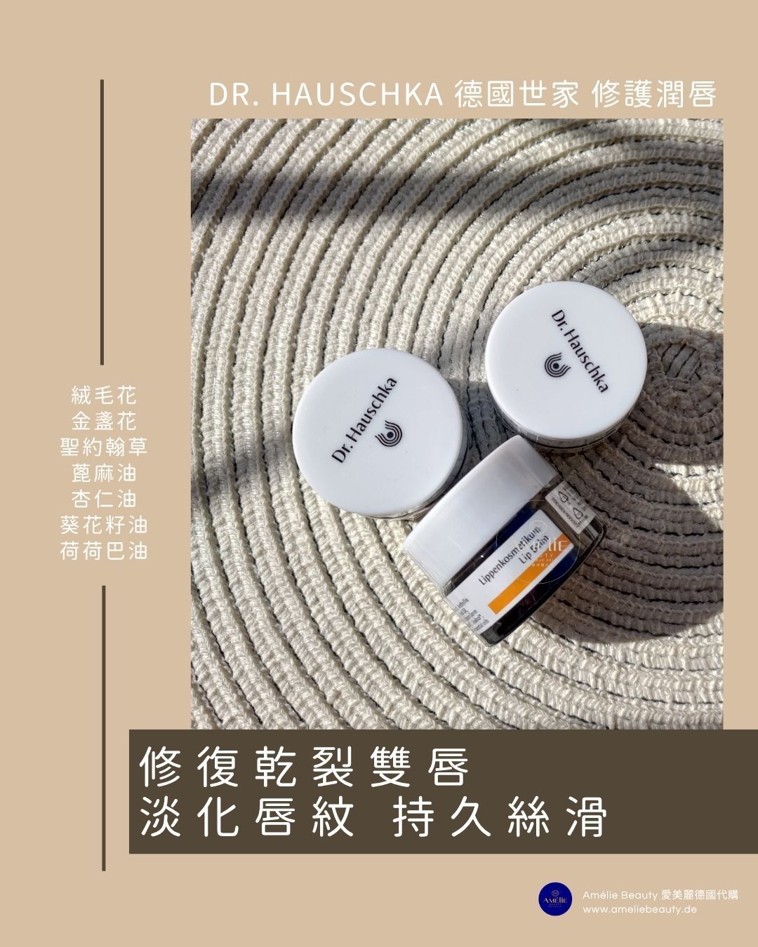 Dr. Hauschka 德國世家 修護潤唇膏 4.5ml