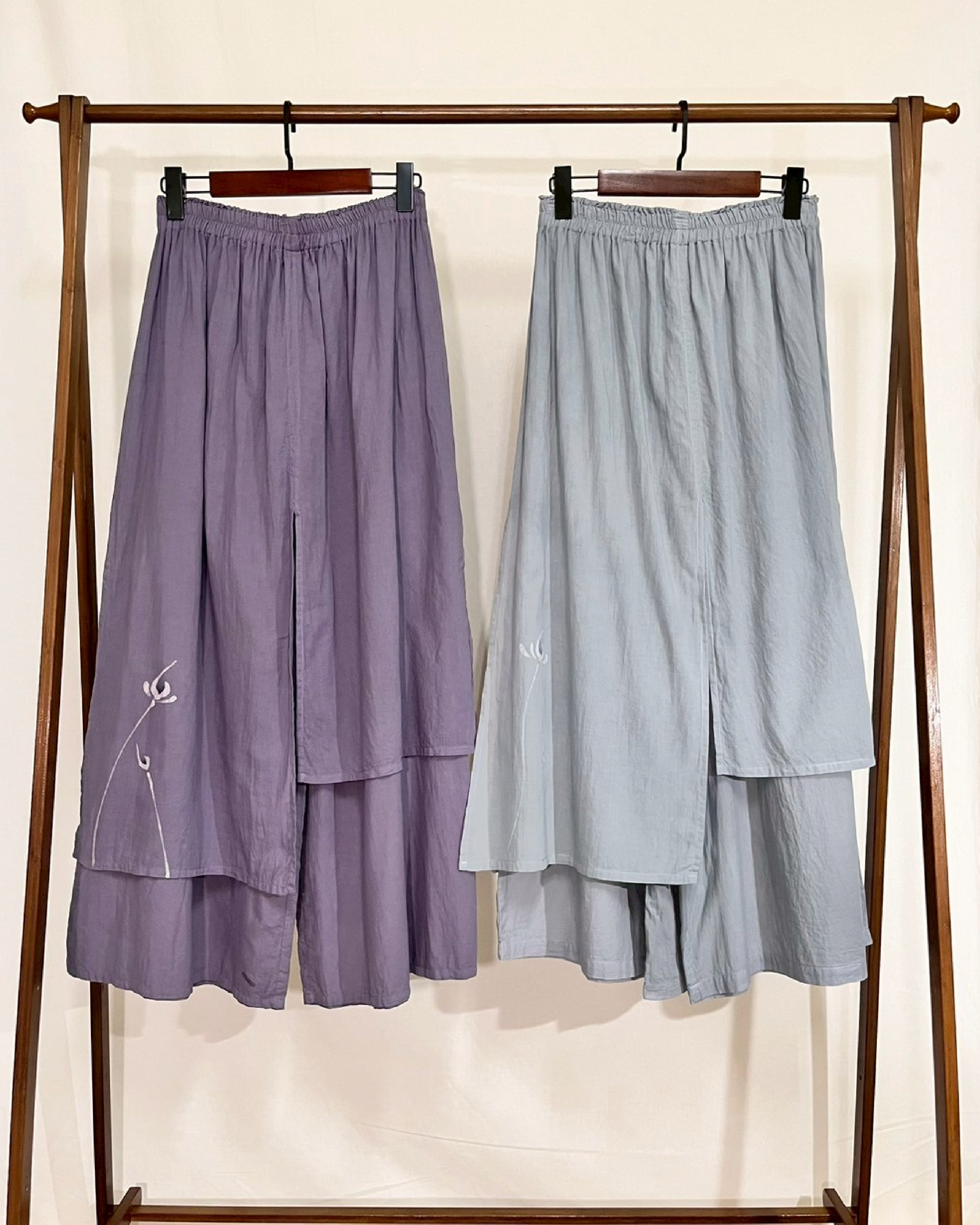 經典荷—粼粼波光雙層褲