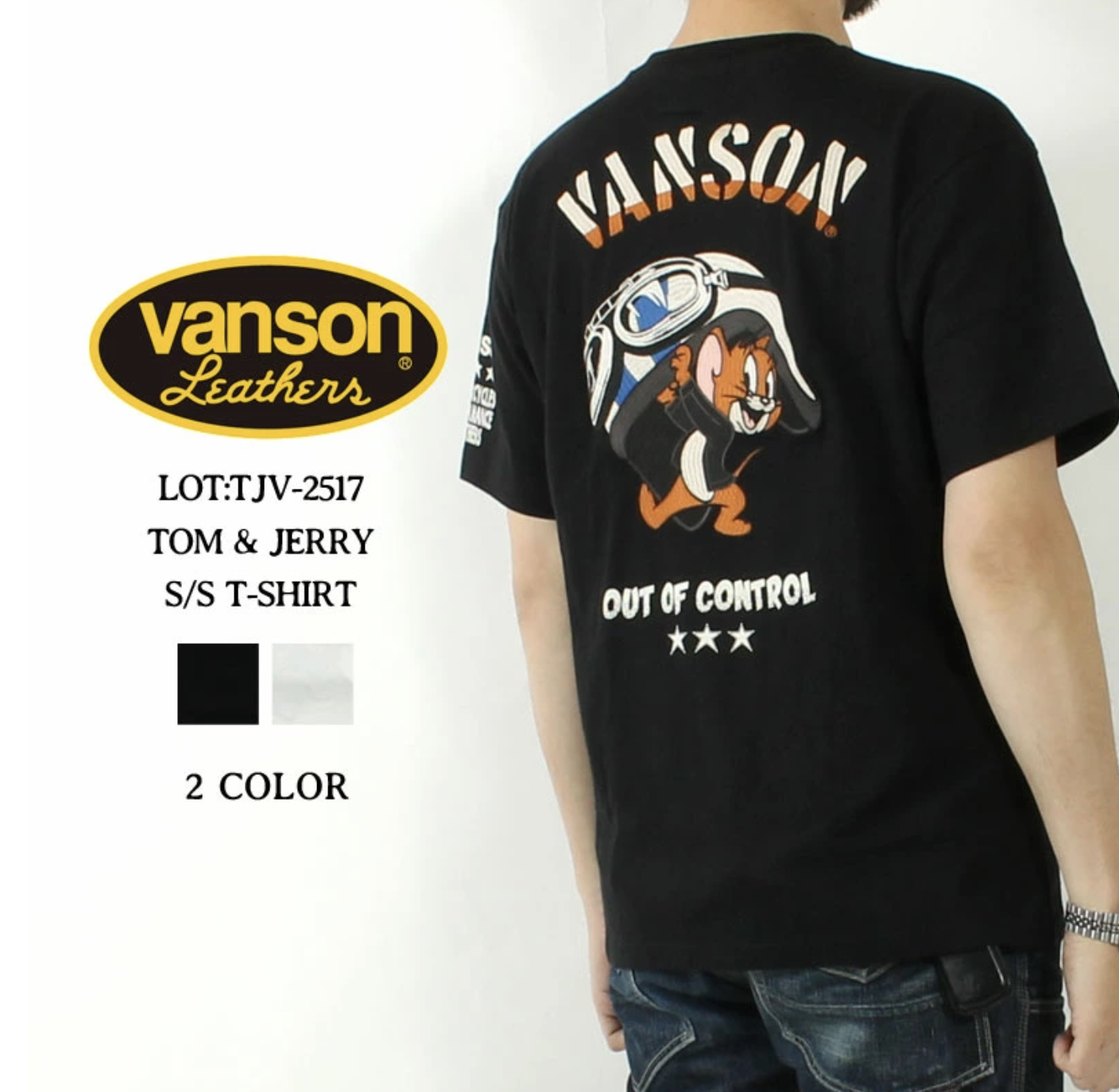 VANSON x TOM AND JERRY // Short Sleeve T-shirt
