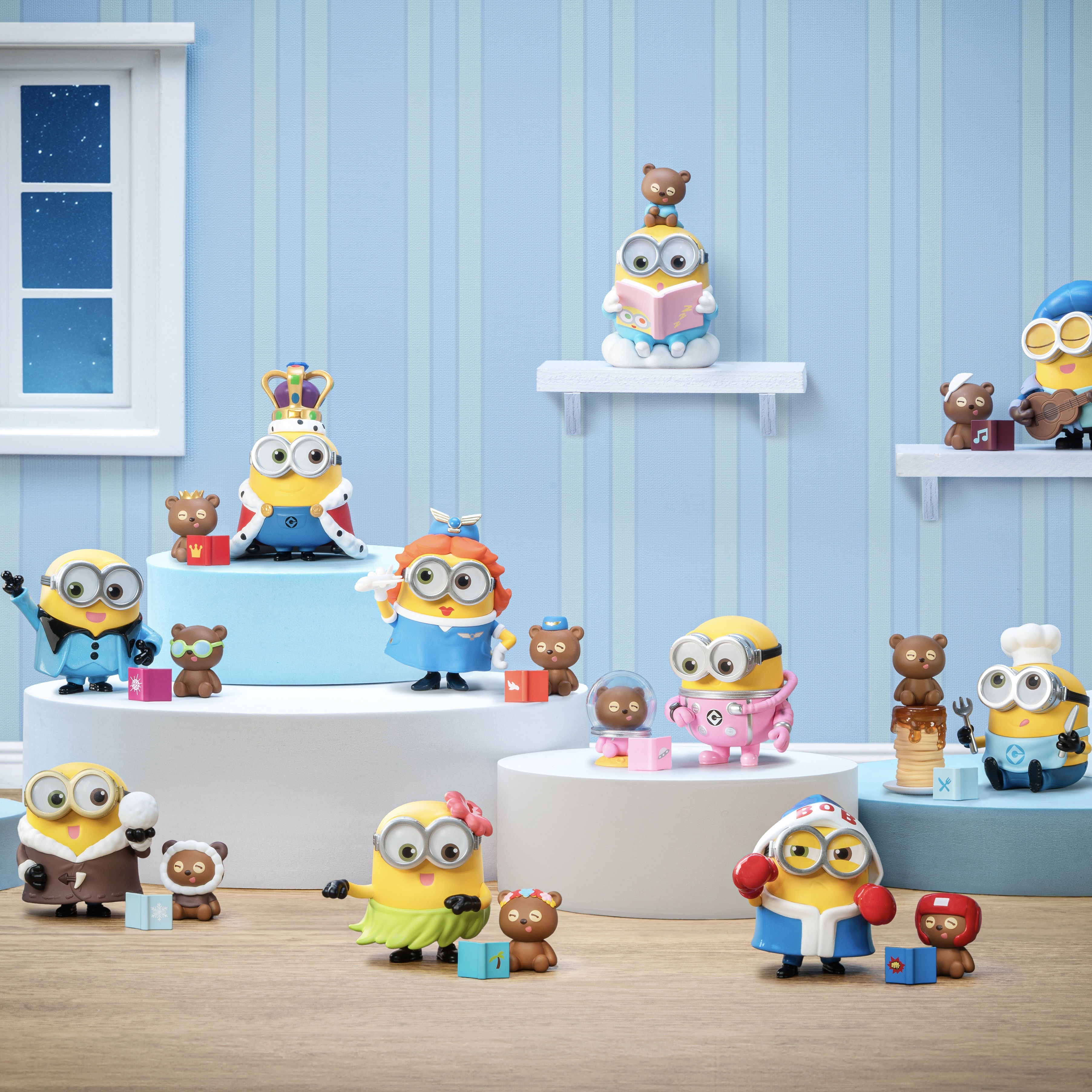 小小兵 BOB跟TIM的睡前幻想故事 鮑伯 提姆熊 公仔 盲盒 擺設 / 預購