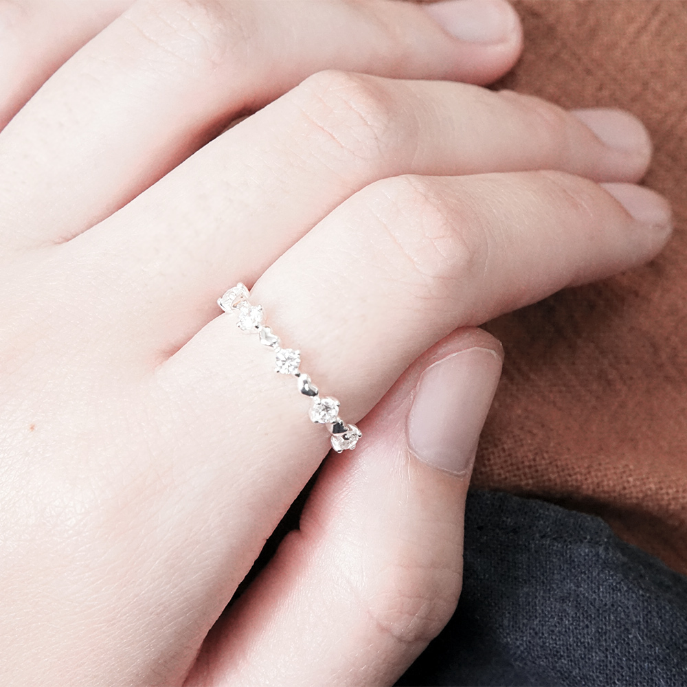 心動瞬間 Taffy系列 小鑽戒 925純銀戒指 女生戒指 尾戒