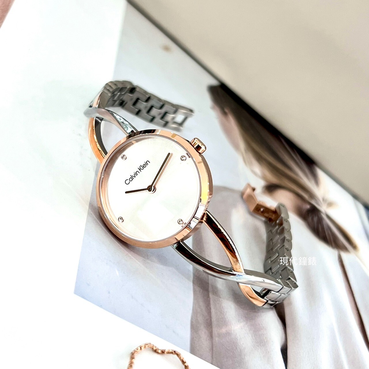 【CALVIN KLEIN】女士手環式腕錶 CK25100060 28mm 現代鐘錶