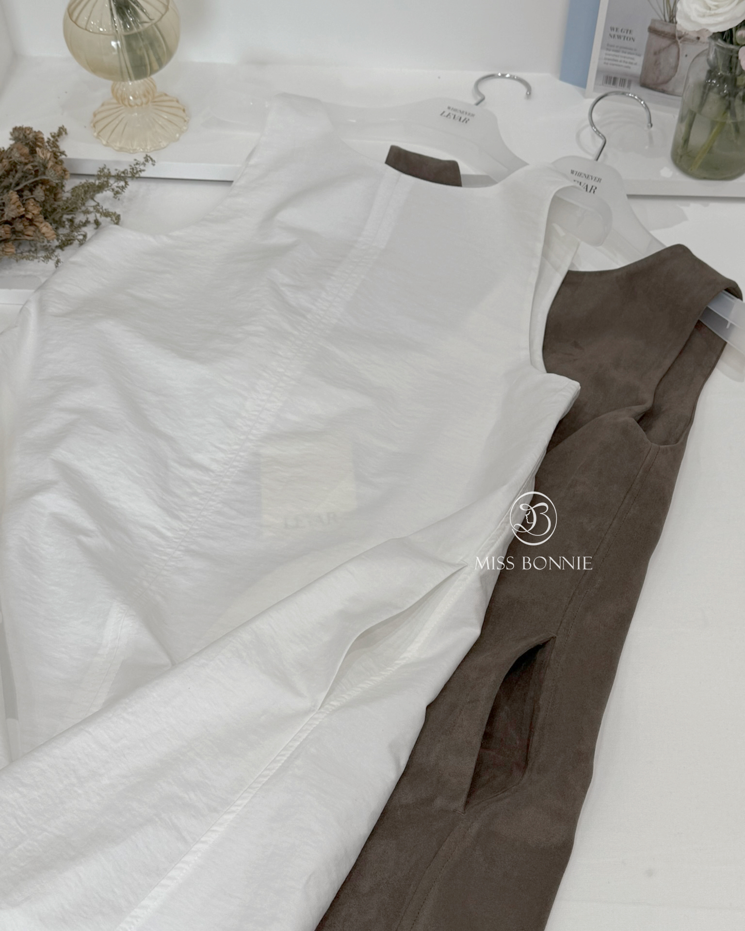 LEVAR縫線迷你洋裝