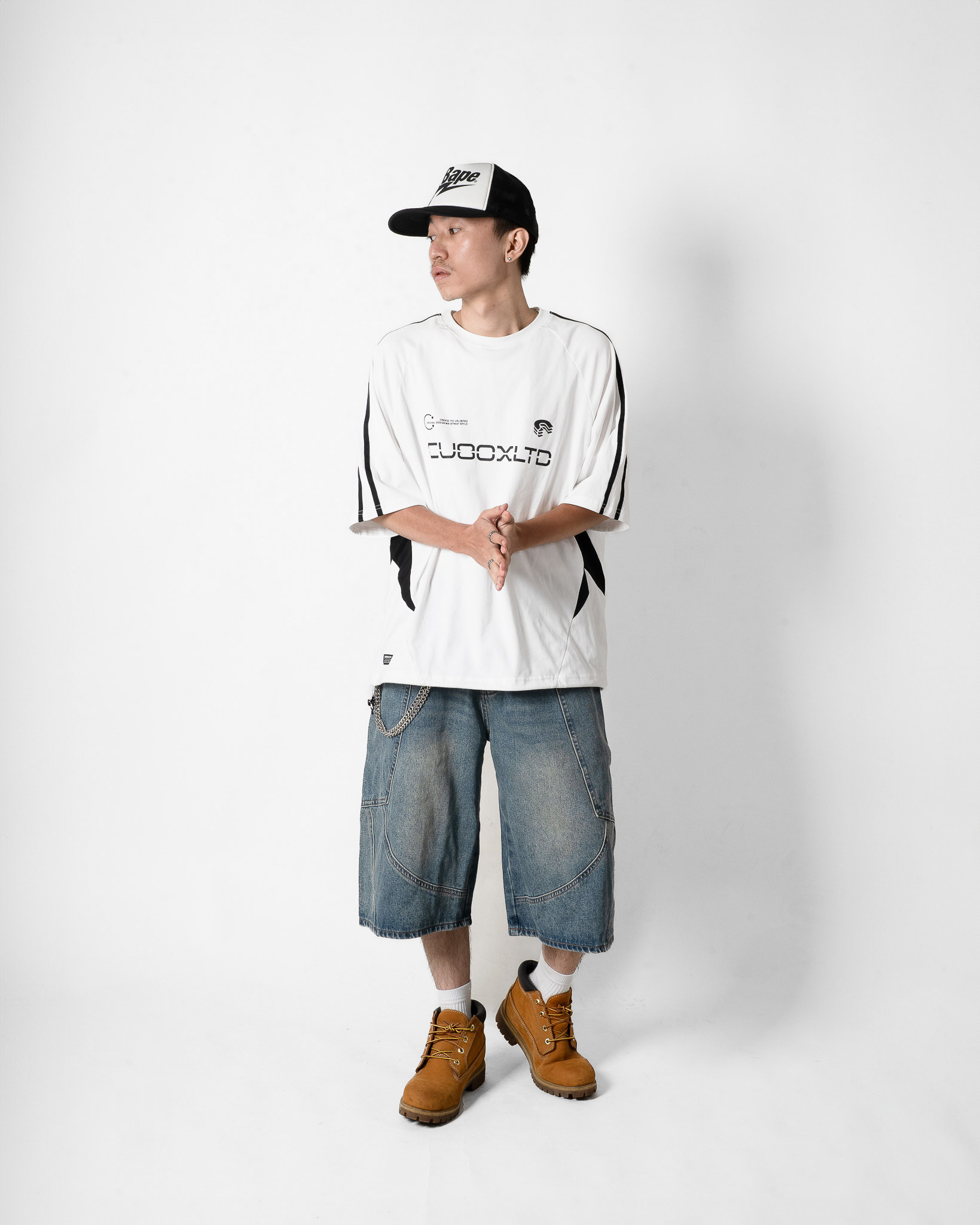OurPick Wide Leg Denim Jorts 大口袋剪裁牛仔短褲 2色