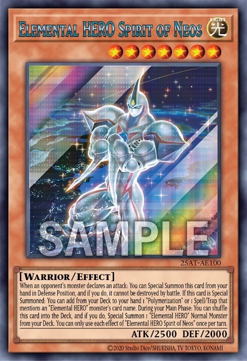 25AT-AE100 Elemental HERO Spirit of Neos