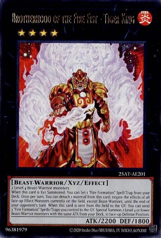 25AT-AE201 Brotherhood of the Fire Fist - Tiger King