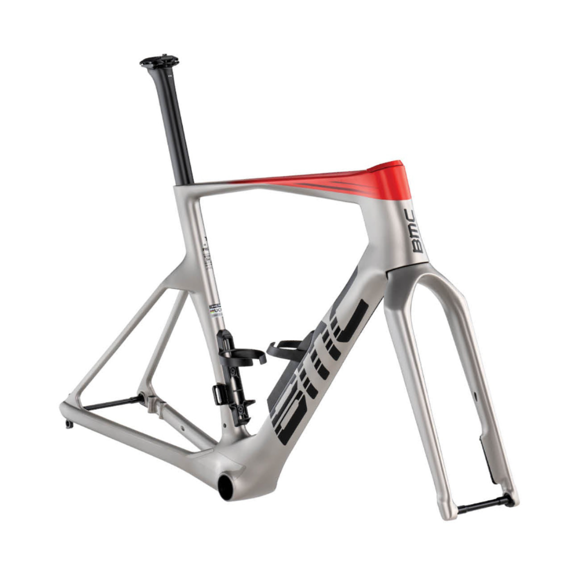 新款【BMC】Teammachine R01 車架組 /  VAR2 Arctic Silver & Neon Red